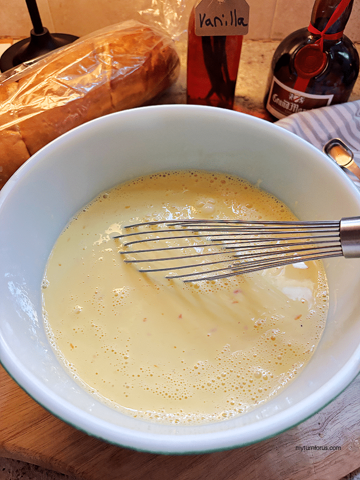eggs and half and half mixture