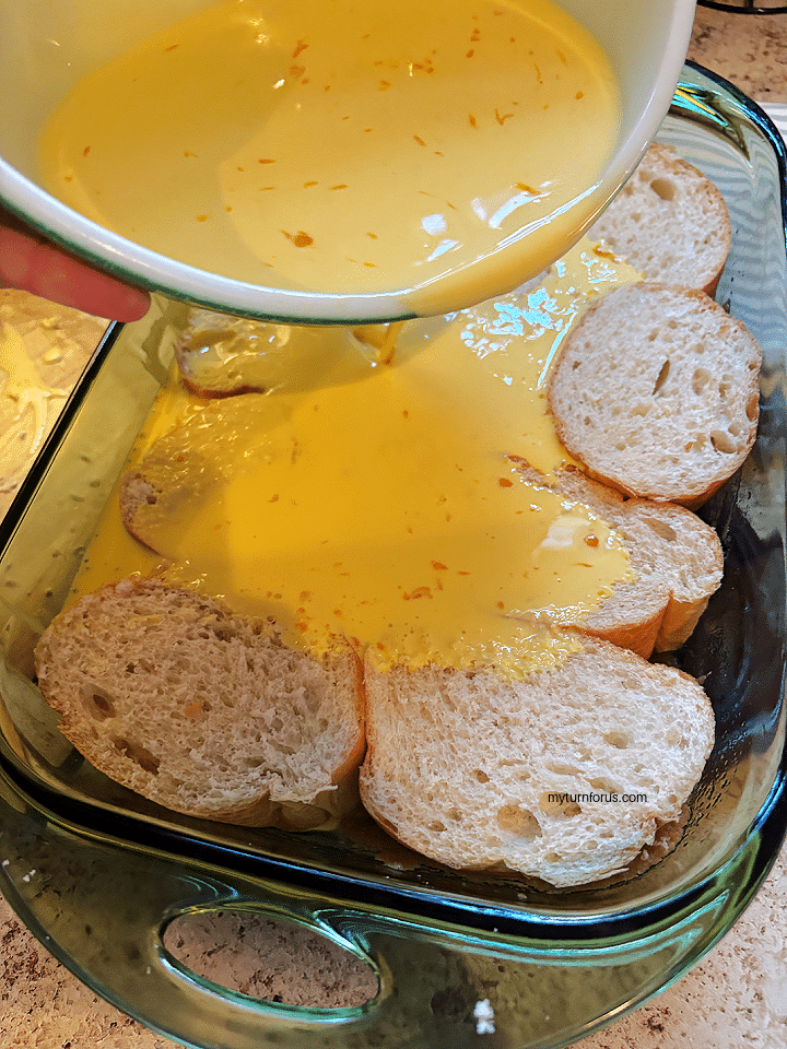 egg custard for creme brulee french toast